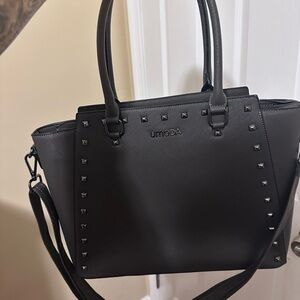 Moda Black Studded Satchel